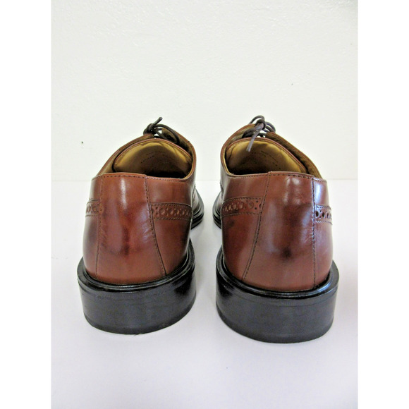 COLE HAAN Brown Ledley Grand Leather Full Brogue Wingtip Oxford 12M Dress Shoes main image 5